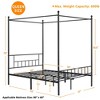 Yaheetech Metal Canopy Platform Bed Frame with Headboard and Footboard and Slatted Structure - 3 of 4