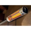Kenmore Carbon Infrared 1500W Wall-Mounted Patio Heater with Remote Silver: Electric, 3 Heat Settings, 130 Sq Ft Coverage - 3 of 4