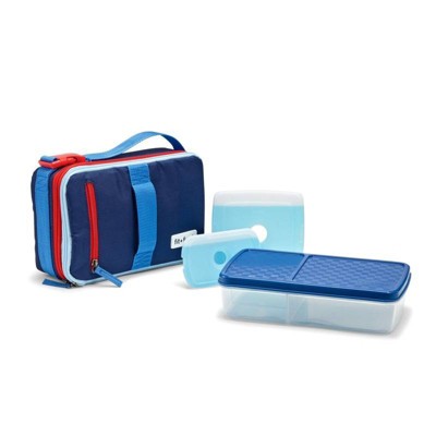 Fit & Fresh Multi Flex Bento with 2 Ice Packs - Red