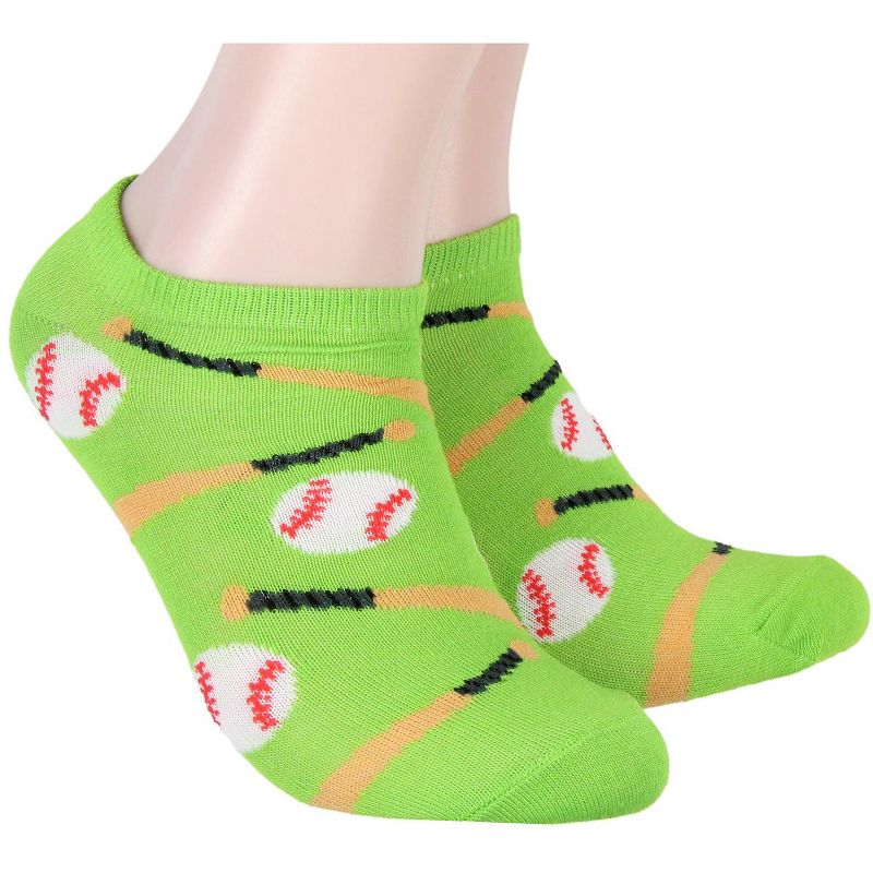 The Sandlot Squints Ham L7 Weenie Baseball Icons No-Show Ankle Socks 5 Pair Multicoloured, 3 of 7