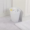 LunaLulinlk White 1.5 Gallon Oval Basin Trash Can 4-Pack, Plastic - 4 of 4