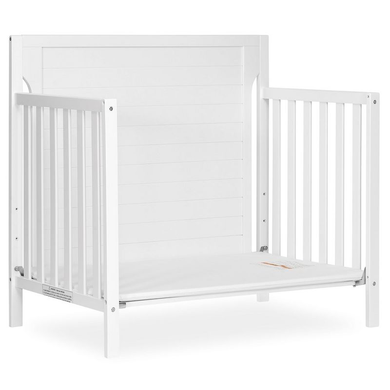 Dream On Me Bellport 4-in-1 Convertible Mini/Portable Crib in White, 4 of 8
