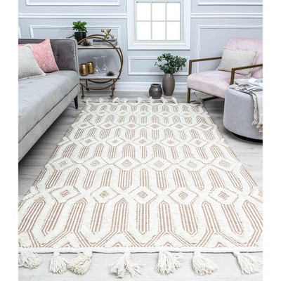 Rugs America Jasper JP30A Farmhouse Geometric Area Rug