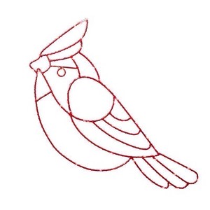 Celebrations LED Red Cardinal Silhouette 15 in. Hanging Decor - 1 of 2