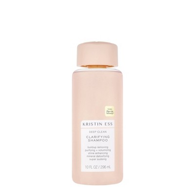 Kristin Ess Deep Clean Clarifying Shampoo for Build Up, Dirt + Oil, Cleanse + Detox Oily Hair - 10 fl oz