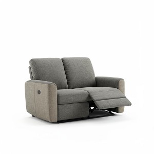 Reclining Minimalist Sofa in Gray and Beige - 1 of 1
