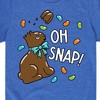 Boys' - Instant Message - Oh Snap Chocolate Bunny Short Sleeve Graphic T-Shirt - 2 of 4