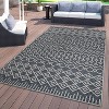 World Rug Gallery Trellis Bohemian Indoor/Outdoor Area Rug - 2 of 4
