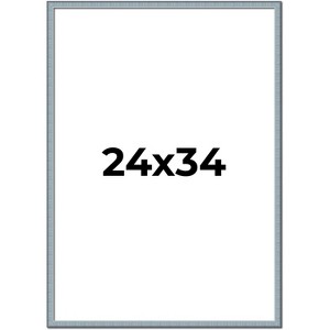 PosterPalooza | Textured Blue Picture Frame - UV Acrylic, Foam Board Backing, Hanging Hardware - 1 of 4