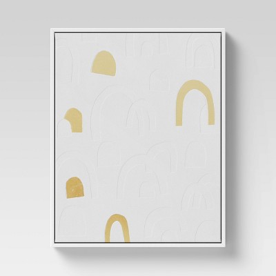 16" x 20" Rainbow Framed Wall Canvas Gold - Threshold™