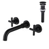 PAGED Wall Mounted Bathroom Faucet Bathroom Sink Faucet with Pop-Up Drain, Faucet for Bathroom, No Overflow - 2 of 4