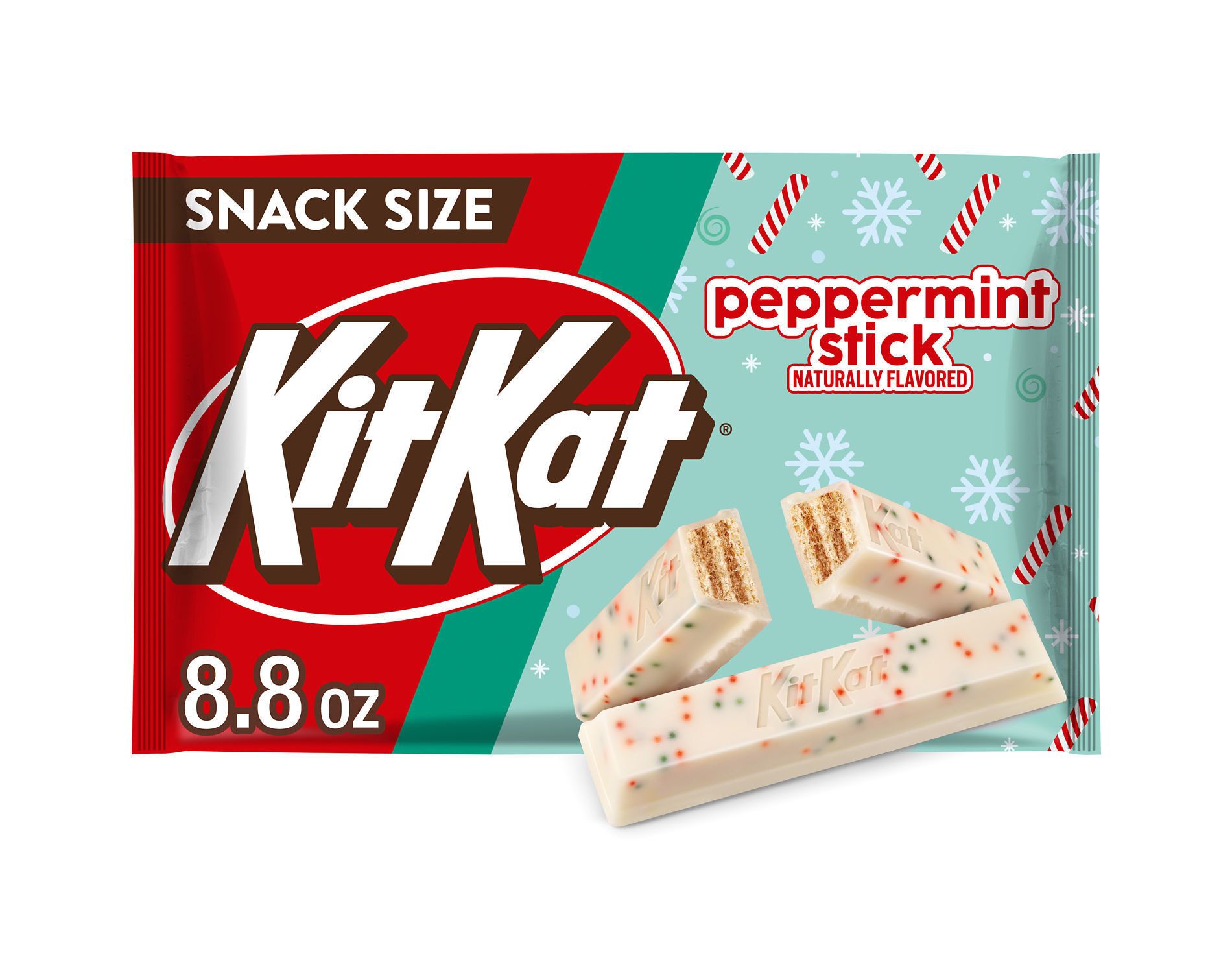 Kit Kat Peppermint Stick Snack Size Christmas Candy - 8.8oz
