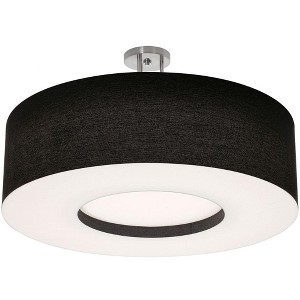 AFX Montclair 1 - Light Semi-Flush Mount in  Satin Nickel/Black - 1 of 2