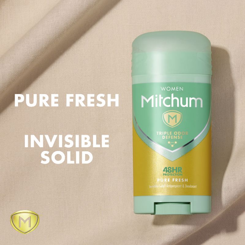 Mitchum Women&#39;s Triple Odor Defense Antiperspirant &#38; Deodorant Stick - Pure Fresh - 2.7oz, 4 of 9