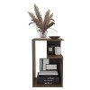 NicBex 25" High 3-Tier Shelf Side End Table,Dark Walnut Coffee Table End Table for Living Room,Bedroom - 3 of 4