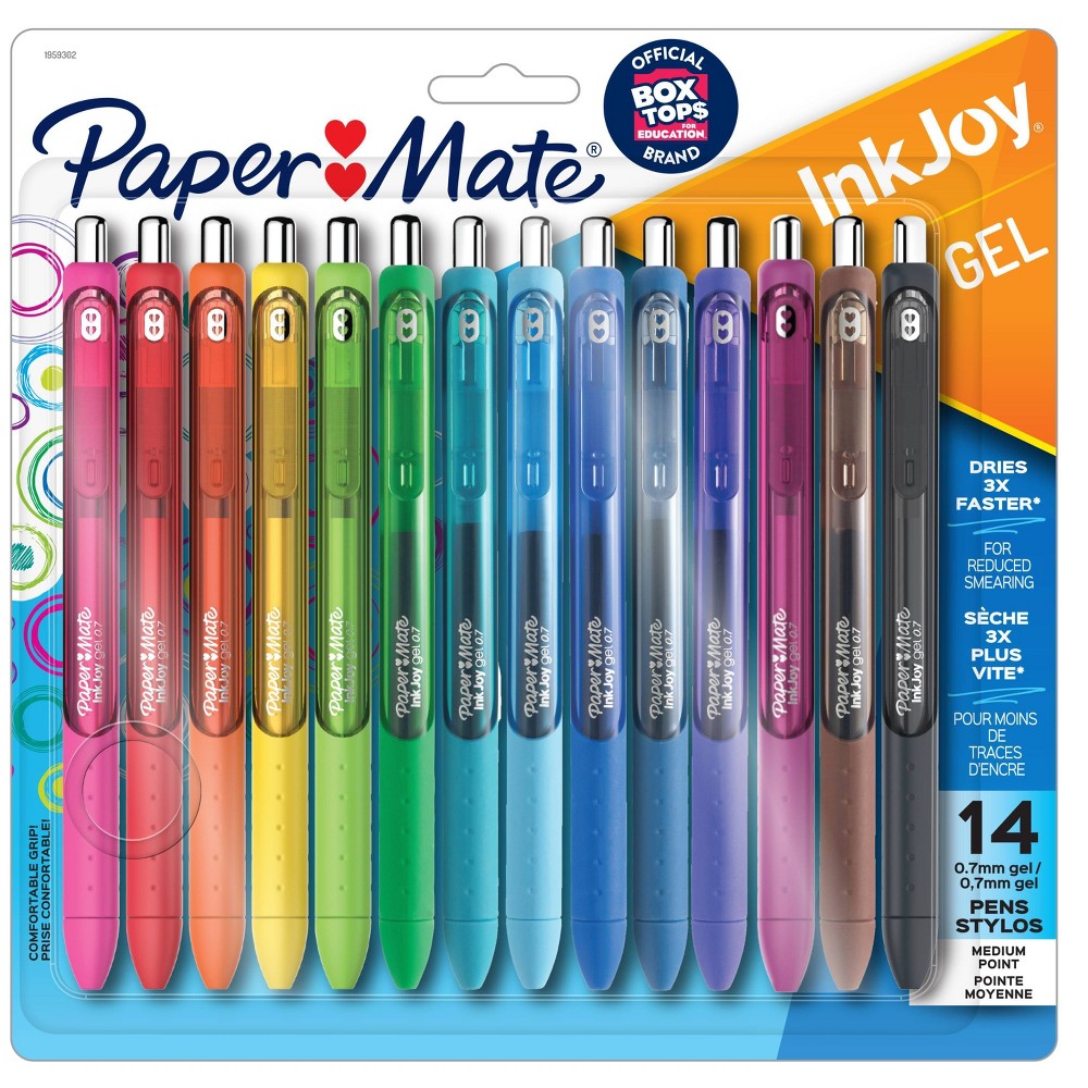 Photos - Pen Paper Mate Ink Joy 14pk Gel  0.7mm Medium Tip Multicolored 