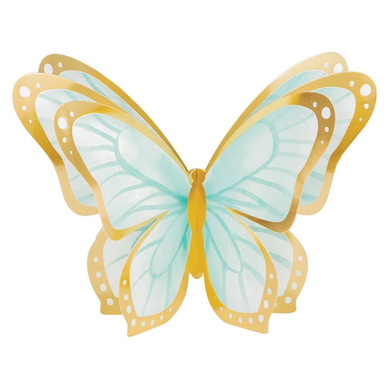 9ct Golden Butterfly Party Centerpieces, 3 of 6
