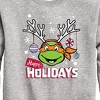 Boys' - Teenage Mutant Ninja Turtles - Happy Holidays Graphic Long Sleeve Fleece Sweatshirt - 2 of 4
