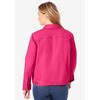 Woman Within Plus Size Stretch Denim Jacket - 3 of 4