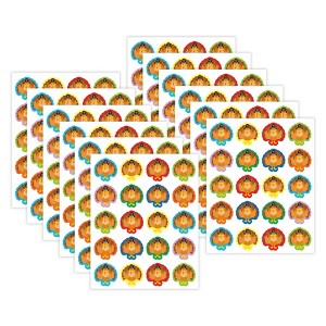 Teacher Created Resources® Turkeys Stickers, 72 Per Pack, 12 Packs - 1 of 4