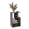 NicBex 25" High 3-Tier Shelf Side End Table,Dark Walnut Coffee Table End Table for Living Room,Bedroom - 4 of 4