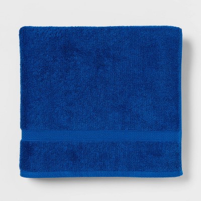 pale blue bath towels
