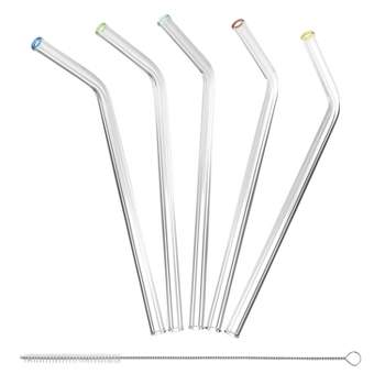 100pcs Stainless Steel Drinking Straw Wholesale Reusable Straw Gold Metal  Straws Food Grade Juicy Party Straws Brush Set Bar