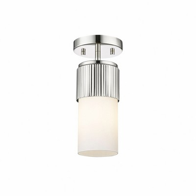 Bolivar - 1 Light Flush Mount In Industrial Style-8.75 Inches Tall and 4 Inches Wide
