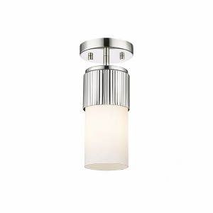 Bolivar - 1 Light Flush Mount In Industrial Style-8.75 Inches Tall and 4 Inches Wide - 1 of 1