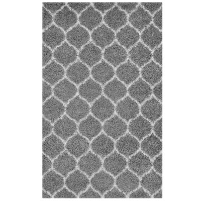 Modway Solvea Moroccan Trellis 5x8 Shag Area Rug