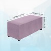 Unique Bargains Polyester Rectangular Stretchy Elastic Stool Cover - 2 of 4