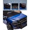 coucheta Kids Ride On Cars, Licensed RAM 12V Electric Ride On Truck Car, Electric Pickup Car for Toddlers, Spring Suspension, LED Lights, Music - 4 of 4