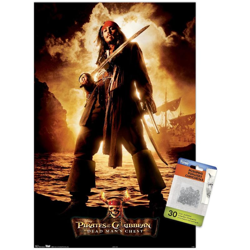 Trends International Disney Pirates of the Caribbean: Dead Man's Chest - Jack Unframed Wall Poster Prints, 1 of 7
