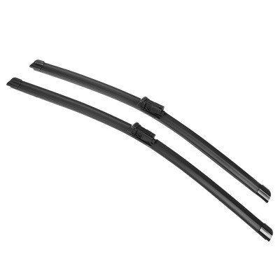 X-Autohaux Rubber Plastic for Volvo V40 for for Jaguar F-Pace Windshield Wipers 26"+19" Black 2 Pcs