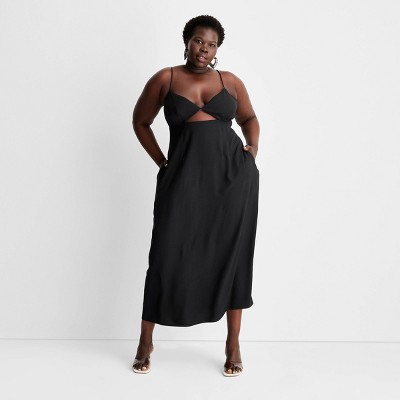 Women's Strappy Cutout Midi Slip Dress - Future Collective™ with Alani Noelle, image 1 of 5 slides