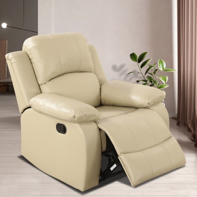 Fontoi Accent Chairs, Recliner Chair with Comfortable Arms and Back, Modern Lazy Chair for Living Room Bedroom Home Office, Beige, 37"*40.5"*35"
