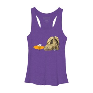 Women's Design By Humans Dragon making Tea By djrbennett Racerback Tank Top - 1 of 3