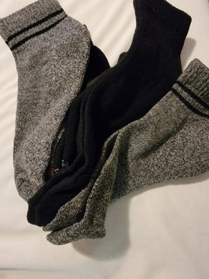 Hanes Premium Men's Comfort Fit Ankle Socks 4pk - Black 6-12 : Target