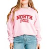 North Pole Varsity Arched Distressed -  Women's Graphic Sweatshirt - 3 of 4