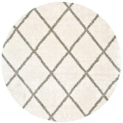 Oriental Weavers Henderson 090W9 Ivory/ Grey Indoor Area Rug - 7'10" Round