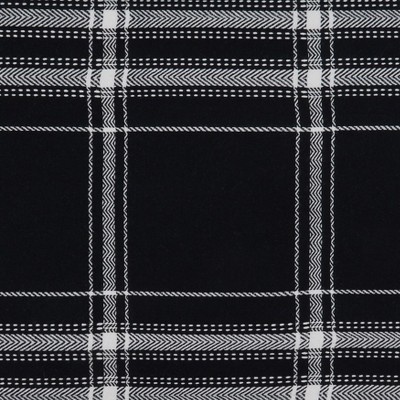 Black and White Cotton Plaid Rectangle Placemats, Set of 4