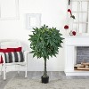 HomeStock  4.25 ft. Artificial Tree in Pot for Indoor/Outdoor - 3 of 3