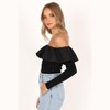 Petal and Pup Cloe Off Shoulder Top - Black 2 - 4 of 4