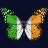 Junior's Design By Humans Butterfly Flag Of Ireland By GiftsIdeas T-Shirt - 2 of 2