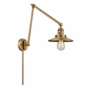 Railroad - 1 Light Double Extension Swing Arm Wall Sconce In Traditional Style-30 Inches Tall and 8 Inches Wide - 1 of 1