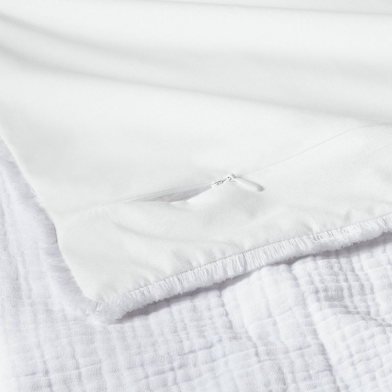 Textured Chambray Cotton Pillow Sham - Casaluna™, 5 of 9