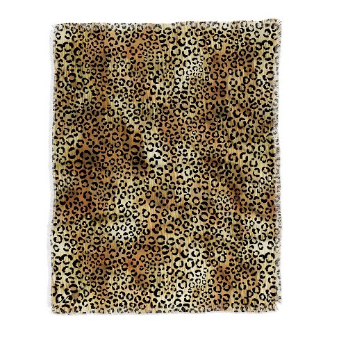 Schatzi Brown Leopard Tan Throw Blanket Brown Deny Designs Target