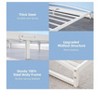 Low Profile Twin Bed Frame, 10" Heavy Duty Metal Platform with Arch Design & Under Bed Storage, No Box Spring Needed, Easy Assembly - 4 of 4