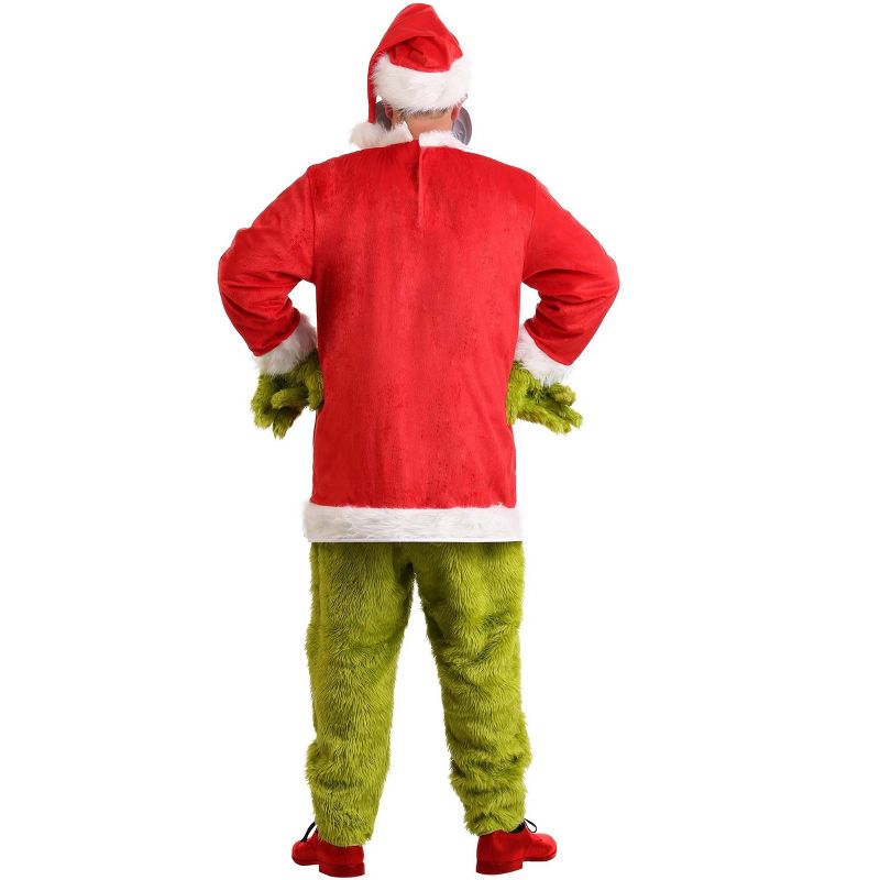 HalloweenCostumes.com Dr. Seuss The Grinch Santa Deluxe Costume with Mask, 2 of 8