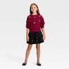 Girls' Holiday Sequin Skirt - Cat & Jack™ Black - 3 of 3